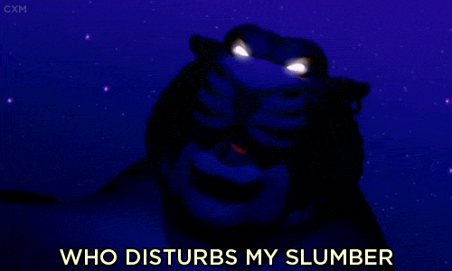 Who Disturbs My Slumber Reaction Gif Of Cave Of Wonders In Aladdin