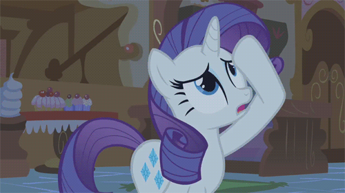Image result for mlp scared rarity gif
