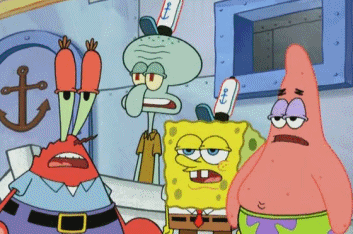 Spongebob-Patrick-Squidward-Mr.-Krabs-No