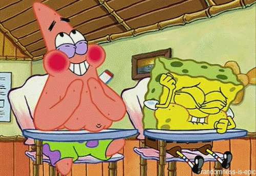 Spongebob & Patrick Laughing In Boating School Class