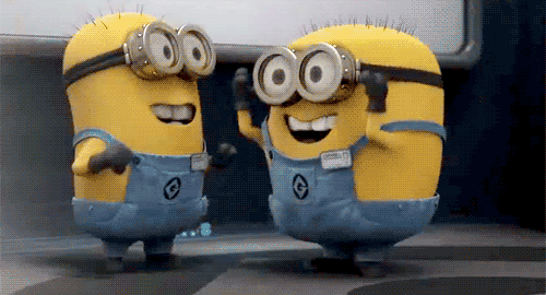 Minion-Workers-Cheer-With-Excitment-In-Despicables-Me-2.gif