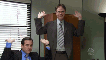 Dwight-Schrute-Michael-Scott-Raise-The-Roof-On-The-Office.gif