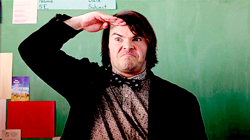 Jack-Black-Salutes-With-Passion-In-Schoo