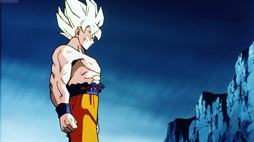 Super-Saiyan-Goku-Powers-Up-As-He-Walks-Toward-The-Enemy-On-Dragon-Ball-Z-Come-At-Me-Bro.gif