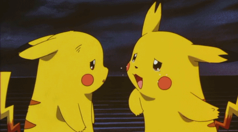 Clone-Pikachu-Slapping-Ashs-Pikachu-In-a-Battle-Vs.-Mewtwo-In-The-Pokemon-Movie.gif