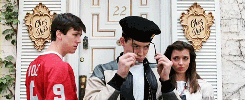 Ferris Bueller's Day Off Crew Deal With It Reaction Gif