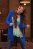 Miley Cyrus As Hannah Montana Dance Reaction Gif