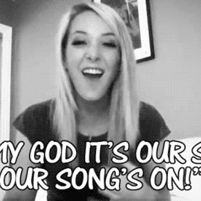 Jenna Marbles Is Excited About Our Song Being On YouTube.