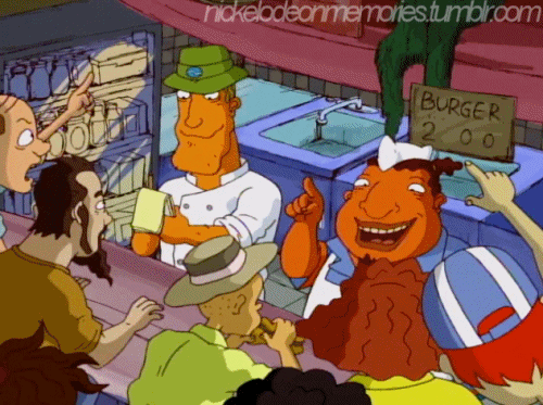 Tito & Reymundo Busy With Costumers At The Surf Shack On Rocket Power. 