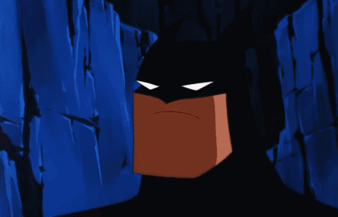 Batman Puts On a Smile After Looking Dramatically Serious In The Animated  Series